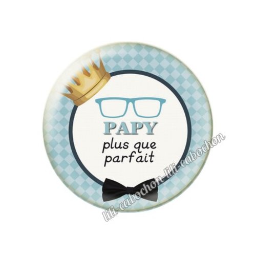 Cabochon résine a coller 25mm papy pp28