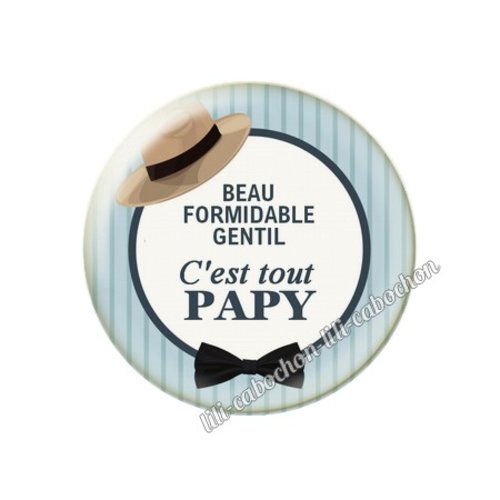 Cabochon résine a coller 25mm papy pp32