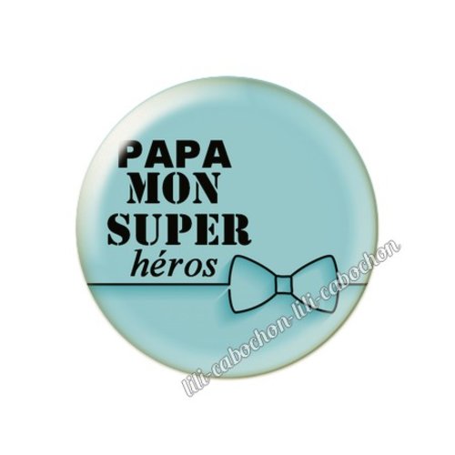 Cabochon résine a coller 25mm papa pp41