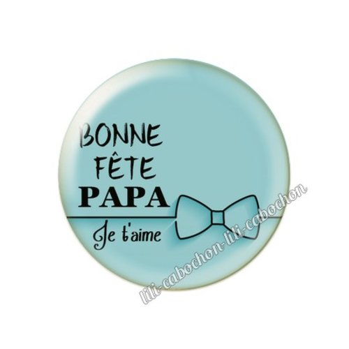 Cabochon résine a coller 25mm papa pp42