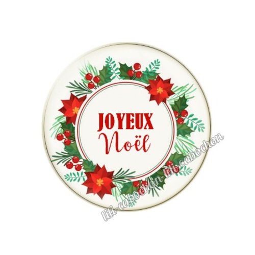 Cabochon résine a coller 25 mm noël mc6