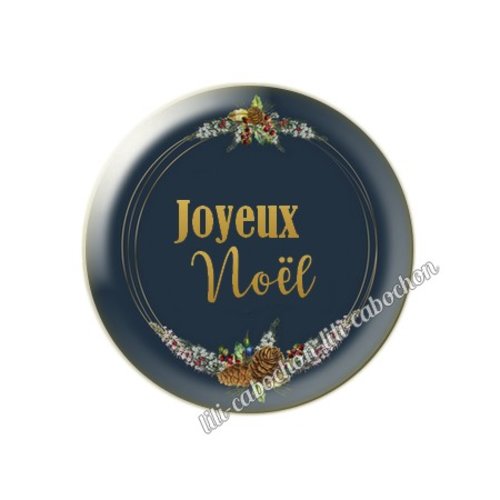 Cabochon résine a coller 25 mm noël mc11