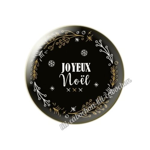 Cabochon résine a coller 25 mm noël mc14