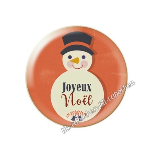 Cabochon résine a coller 25 mm noël mc15