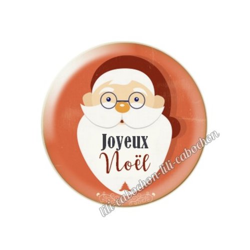 Cabochon résine a coller 25 mm noël mc16