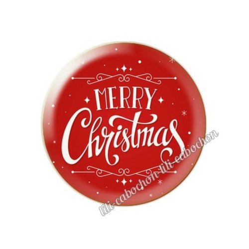 Cabochon résine a coller 25 mm noël mc19