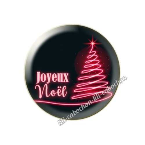 Cabochon résine a coller 25 mm noël mc21