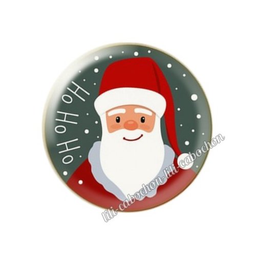Cabochon résine a coller 25 mm noël mc24