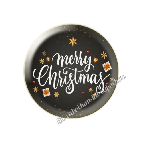 Cabochon résine a coller 25 mm noël mc27