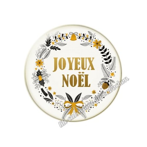 Cabochon résine a coller 25 mm noël mc36