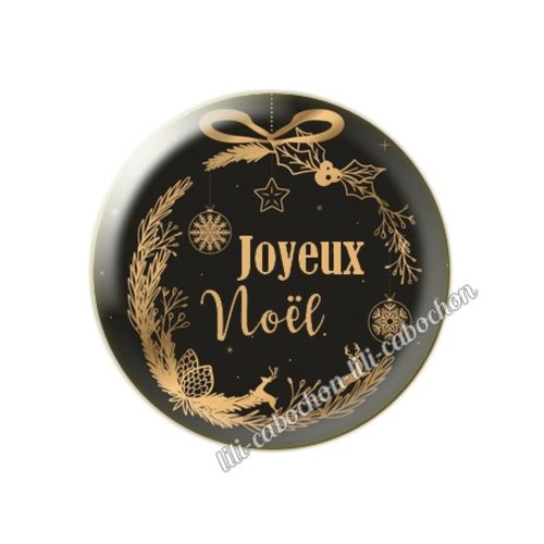 Cabochon résine a coller 25 mm noël mc37