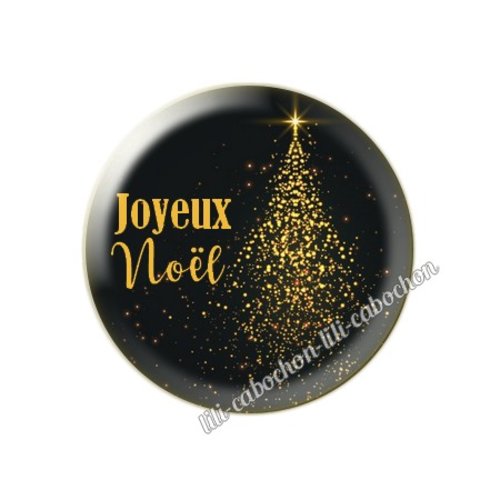 Cabochon résine a coller 25 mm noël mc40