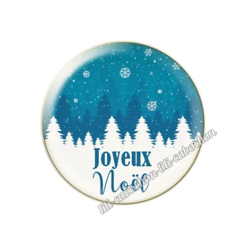 Cabochon résine a coller 25 mm noël mc46