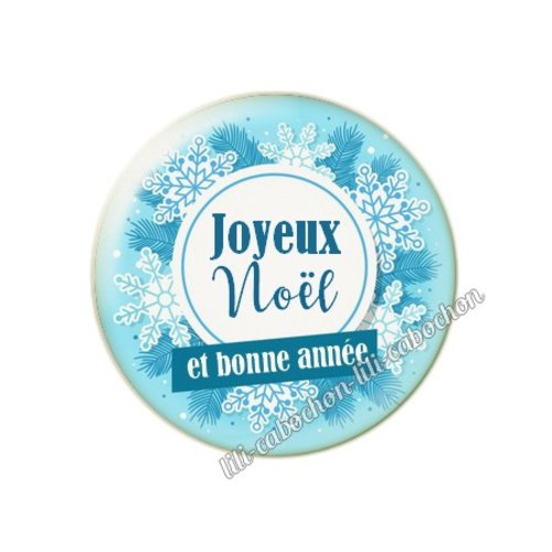 Cabochon résine a coller 25 mm noël mc48