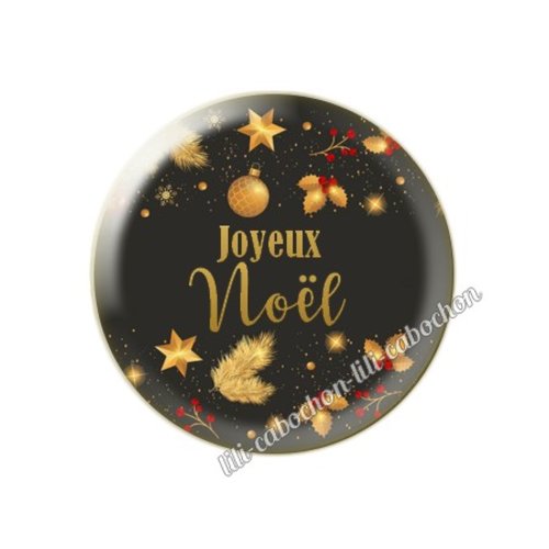 Cabochon résine a coller 25 mm noël mc56