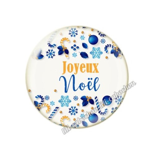 Cabochon résine a coller 25 mm noël mc62