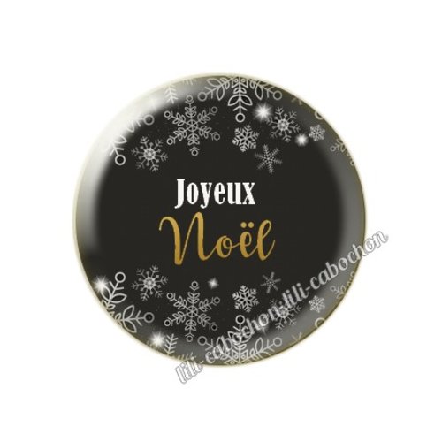 Cabochon résine a coller 25 mm noël mc64