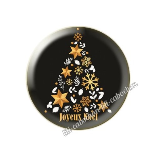 Cabochon résine a coller 25 mm noël mc65