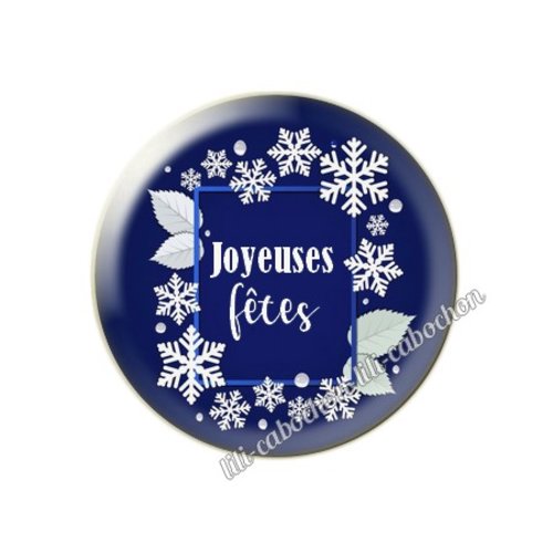 Cabochon résine a coller 25 mm noël mc73