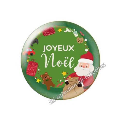 Cabochon résine a coller 25 mm noël mca24