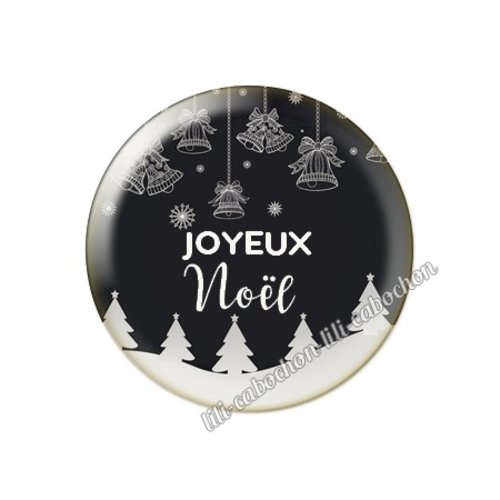 Cabochon résine a coller 25 mm noël mca26