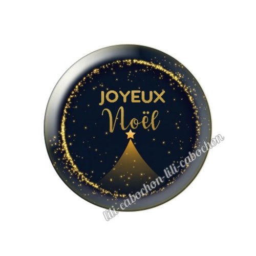 Cabochon résine a coller 25 mm noël mca32