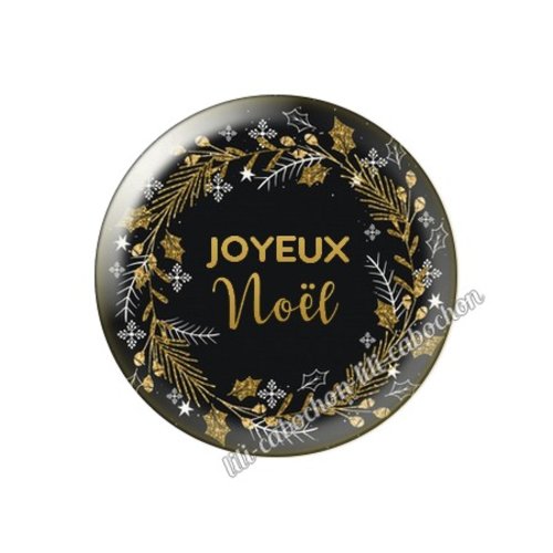Cabochon résine a coller 25 mm noël mca33