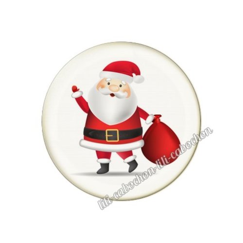 Cabochon résine a coller 25 mm noël mca35