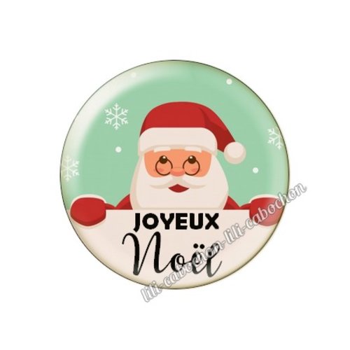 Cabochon résine a coller 25 mm noël mca36