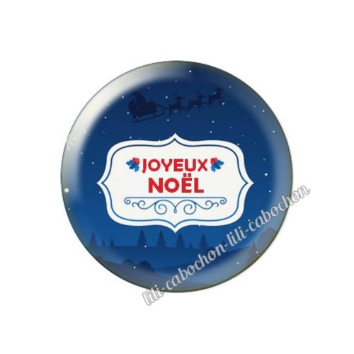 Cabochon résine a coller 25 mm noël mca40