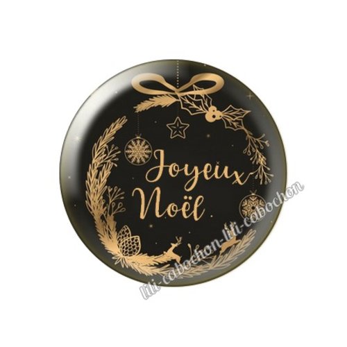 Cabochon résine a coller 25 mm noël mca50