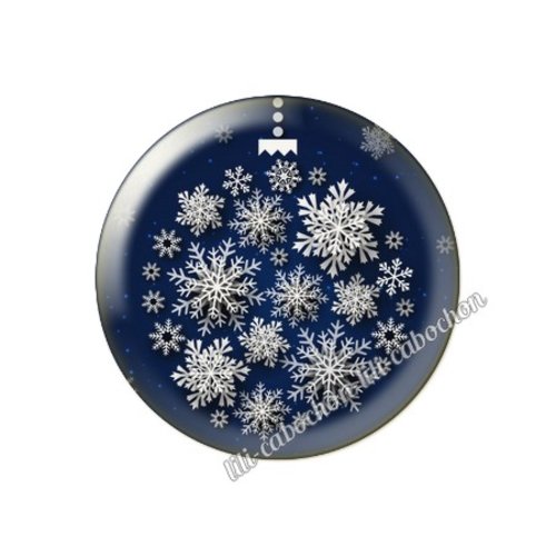 Cabochon résine à coller 25 mm noël no7