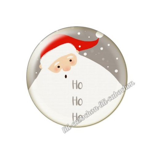 Cabochon résine à coller 25 mm noël no8