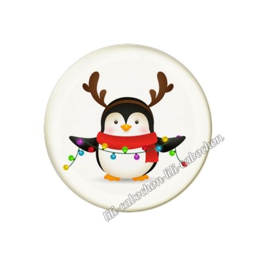 Cabochon résine à coller 25 mm noël no11