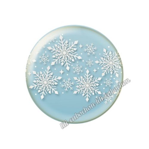 Cabochon résine à coller 25 mm noël no17