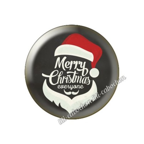 Cabochon résine à coller 25 mm noël no26