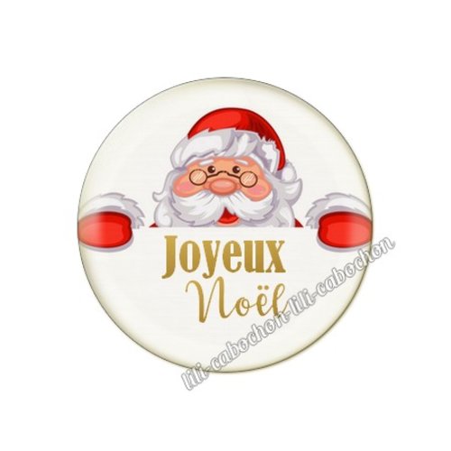 Cabochon résine à coller 25 mm noël no31