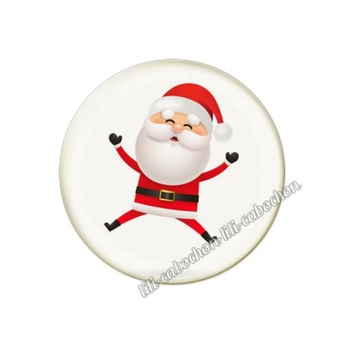 Cabochon résine à coller 25 mm noël no32