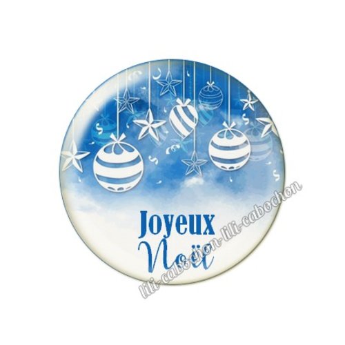 Cabochon résine à coller 25 mm noël no34
