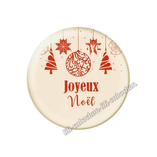 Cabochon résine à coller 25 mm noël no56