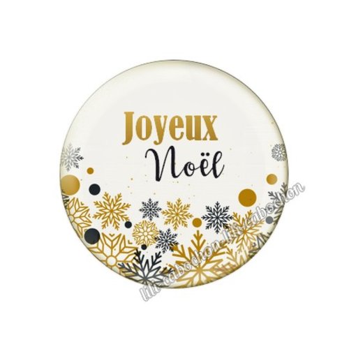 Cabochon résine à coller 25 mm noël no65