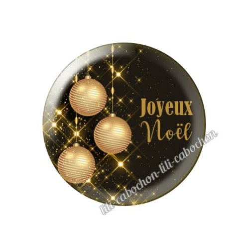 Cabochon résine à coller 25 mm noël no69