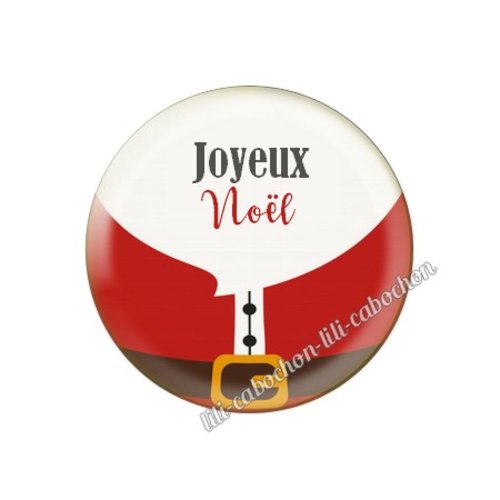 Cabochon résine à coller 25 mm noël no79