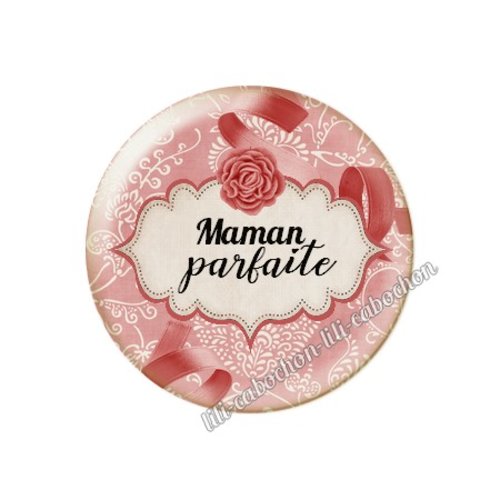 Cabochon résine à coller 25 mm maman ma35