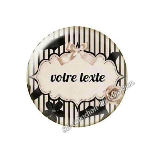 Cabochon résine à coller 25 mm à personnaliser ma68