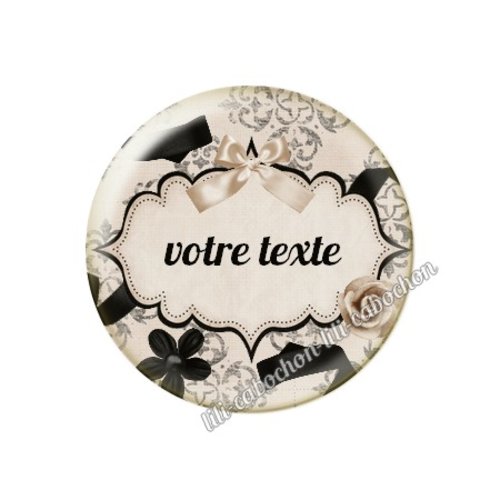 Cabochon résine à coller 25 mm à personnaliser ma70