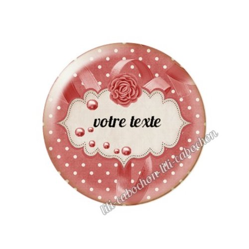 Cabochon résine à coller 25 mm à personnaliser ma71