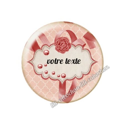 Cabochon résine à coller 25 mm à personnaliser ma72