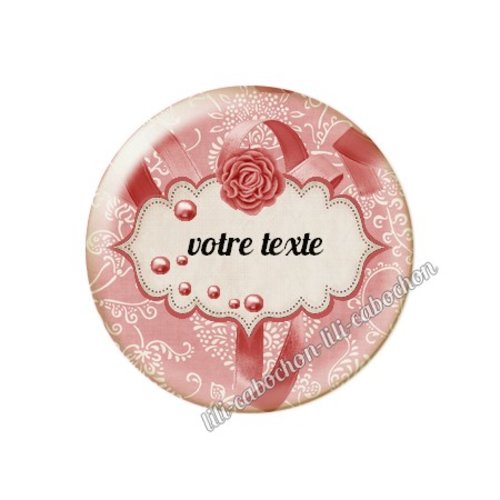 Cabochon résine à coller 25 mm à personnaliser ma73