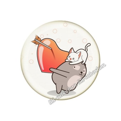 Cabochon résine a coller 25 mm amour couple saint valentin coeur  je t'aime 6